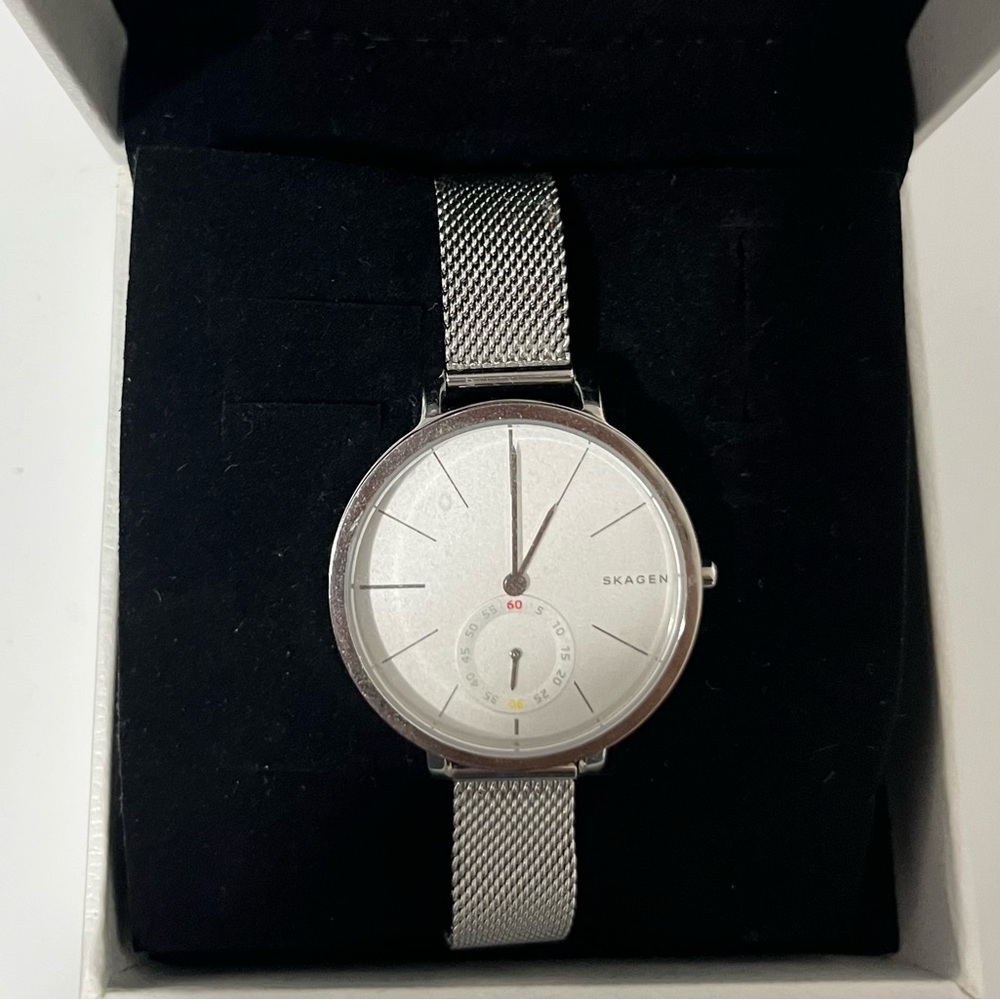 Skagen Silver Mesh Strap Watch